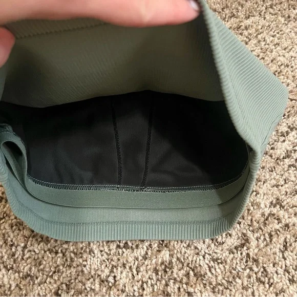 Erin Oprea Basics - Dark Sage Ribbed Workout Set - Picture 8 of 14